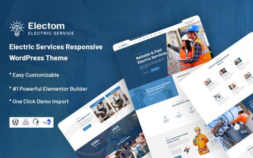 Electom - Electric Services WordPress Theme theme free